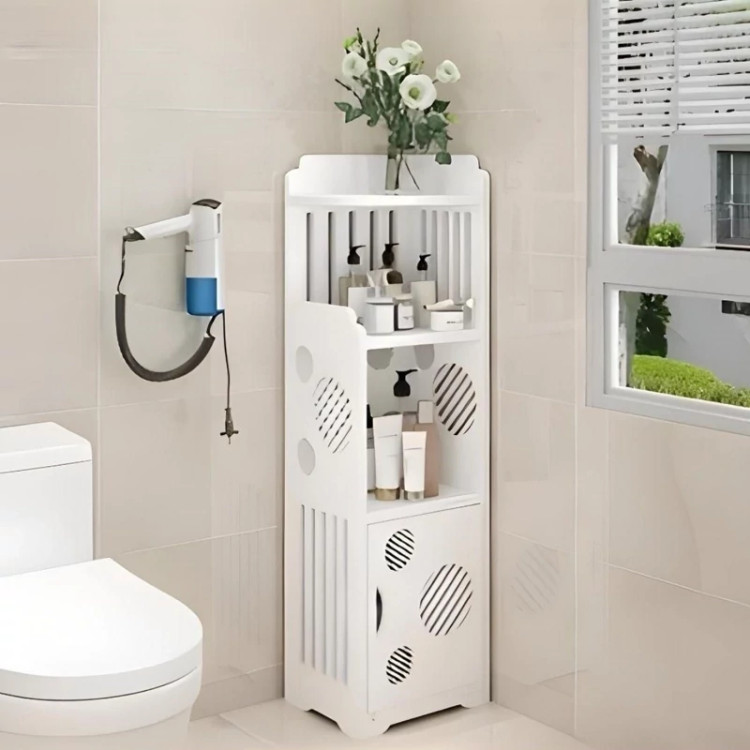 استند شلف کنجی طرح دایره قد 90