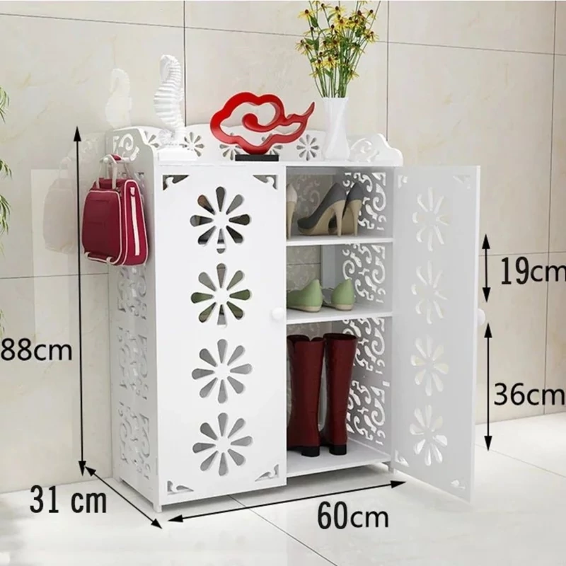 شلف استند جا کفشی دربدار سایز بزرگ گلدار