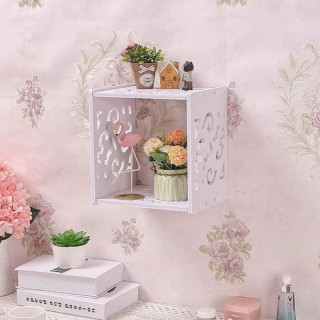 شلف باکس مربع تک خانه 1 عددی دیواری دکوری ساده