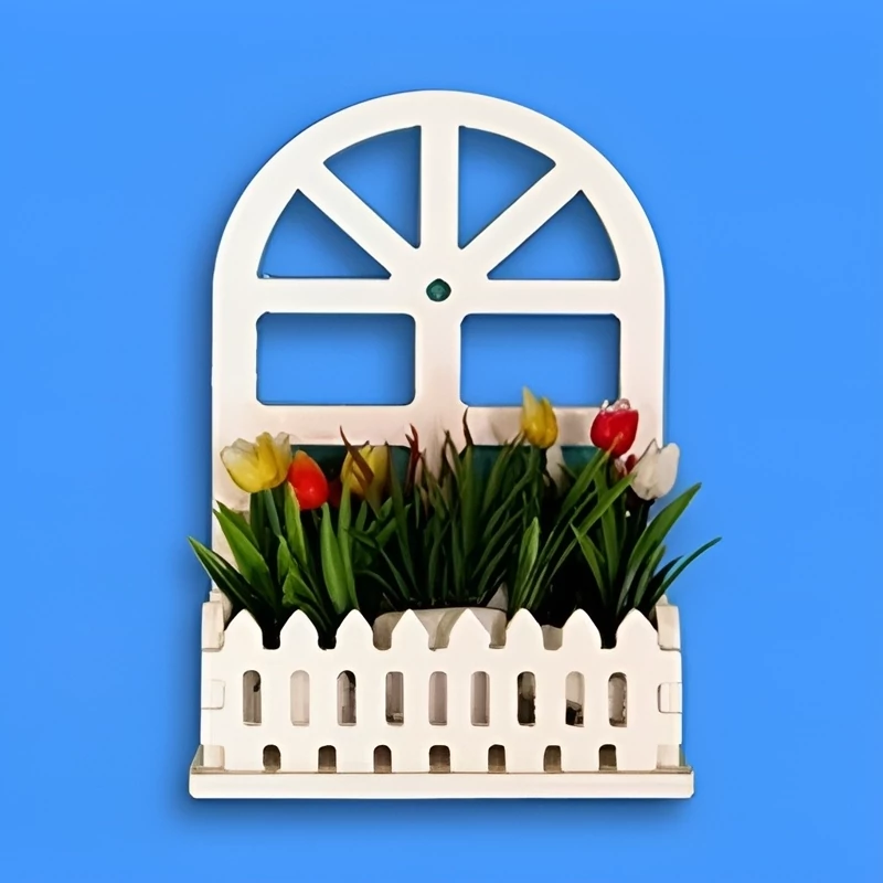 شلف باغچه سبد گل دکوری تزئینی طاقچه دیوارکوب