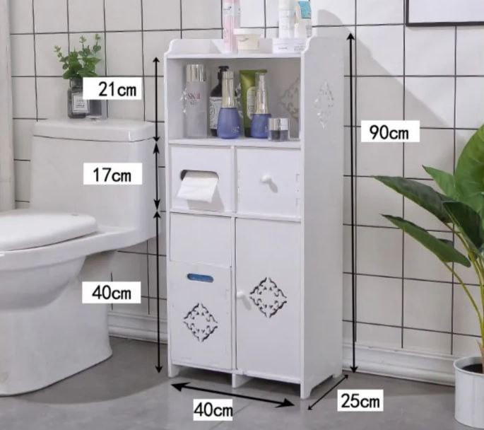 استند شلف ایستاده قد 90 حمام توالت بزرگ