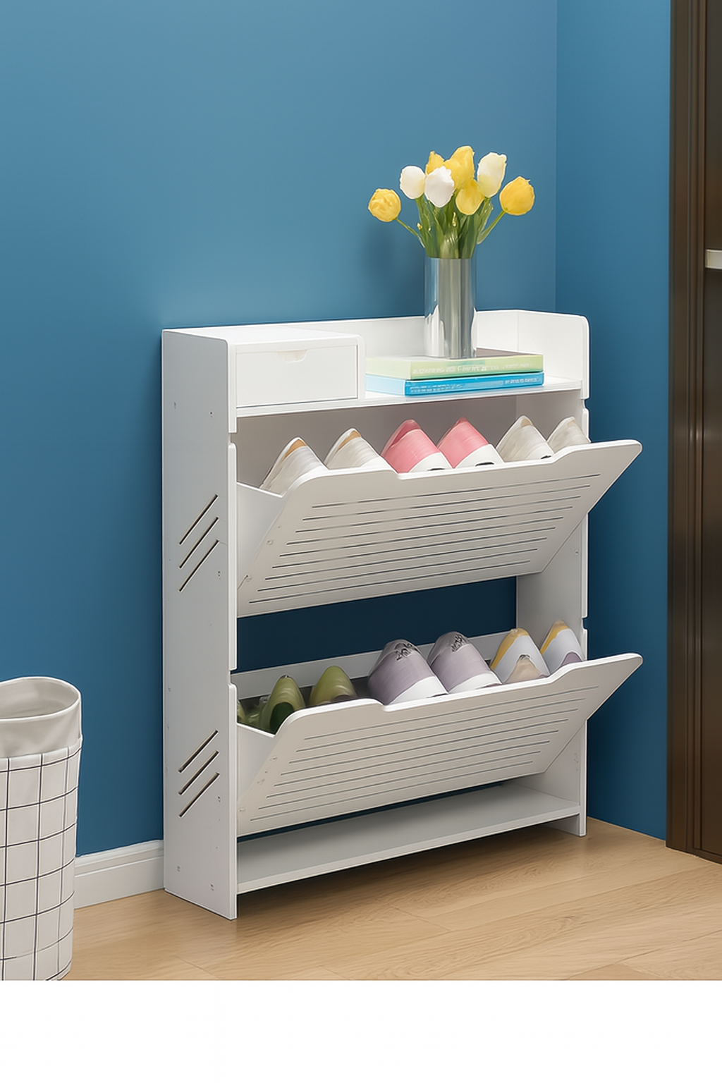 استند شلف ایستاده جاکفشی دو طبقه داشبوردی