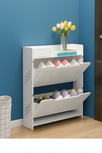 استند شلف ایستاده جاکفشی دو طبقه داشبوردی