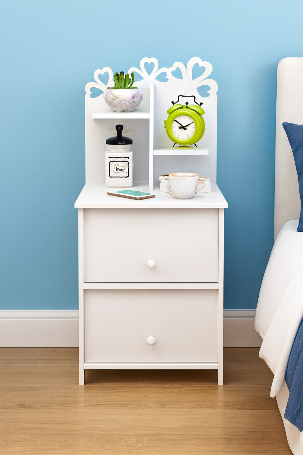 شلف ایستاده پاتختی دکوری تزئینی طرح گلدار