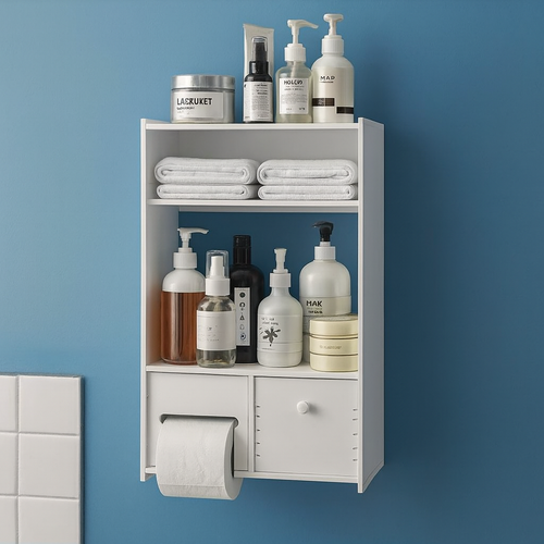 شلف طبقاتی دیواری مناسب سرویس بهداشتی و حمام