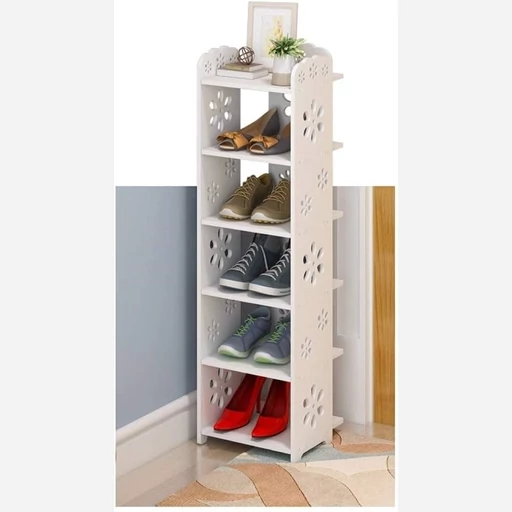 شِلف جاکفشی طبقاتی آپارتمانی PVC نانو ضدآب از 3 تا 7 طبقه