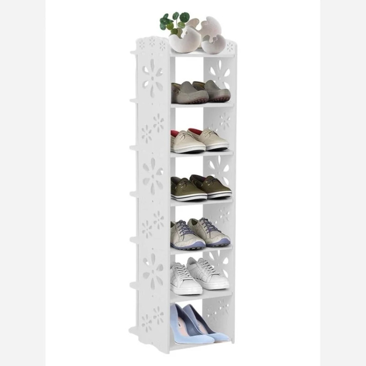 شِلف جاکفشی طبقاتی آپارتمانی PVC نانو ضدآب از 3 تا 7 طبقه