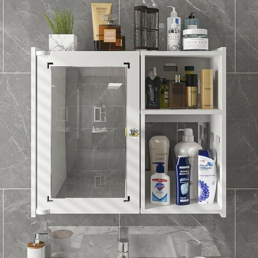 آینه باکس دیواری ضدآب PVC نانو برای سرویس بهداشتی و حمام مدرن و مقاوم در برابر رطوبت