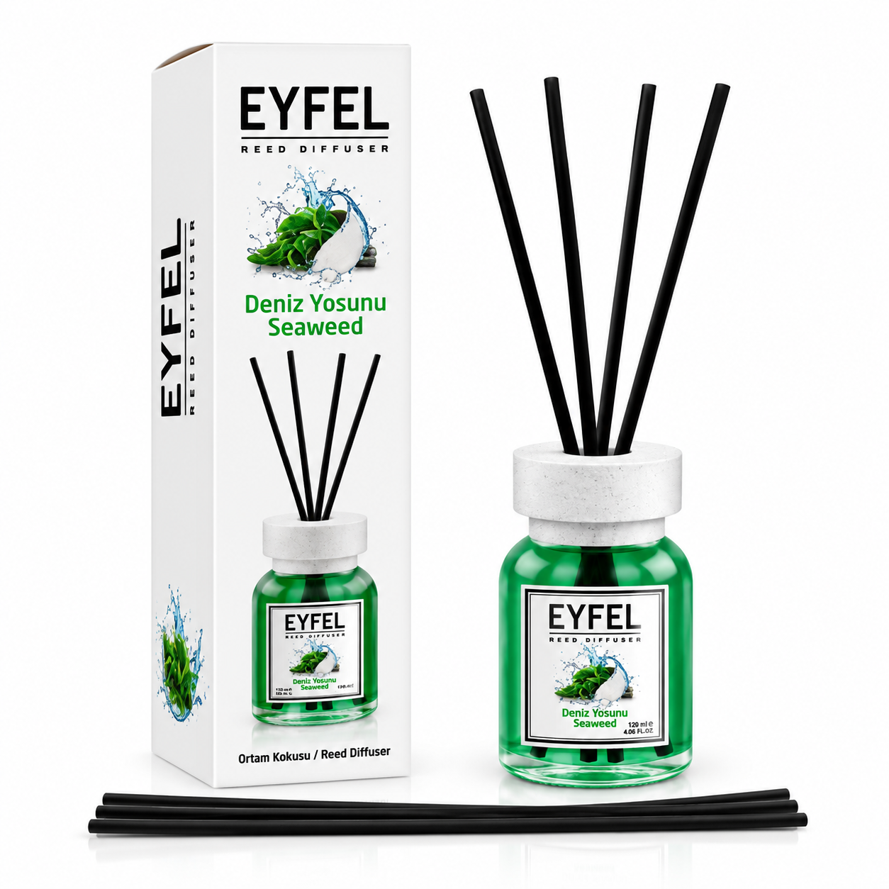 خوشبوکننده ایفل 120 میل خارجی رایحه جلبک سبز  EYFEL Seaweed