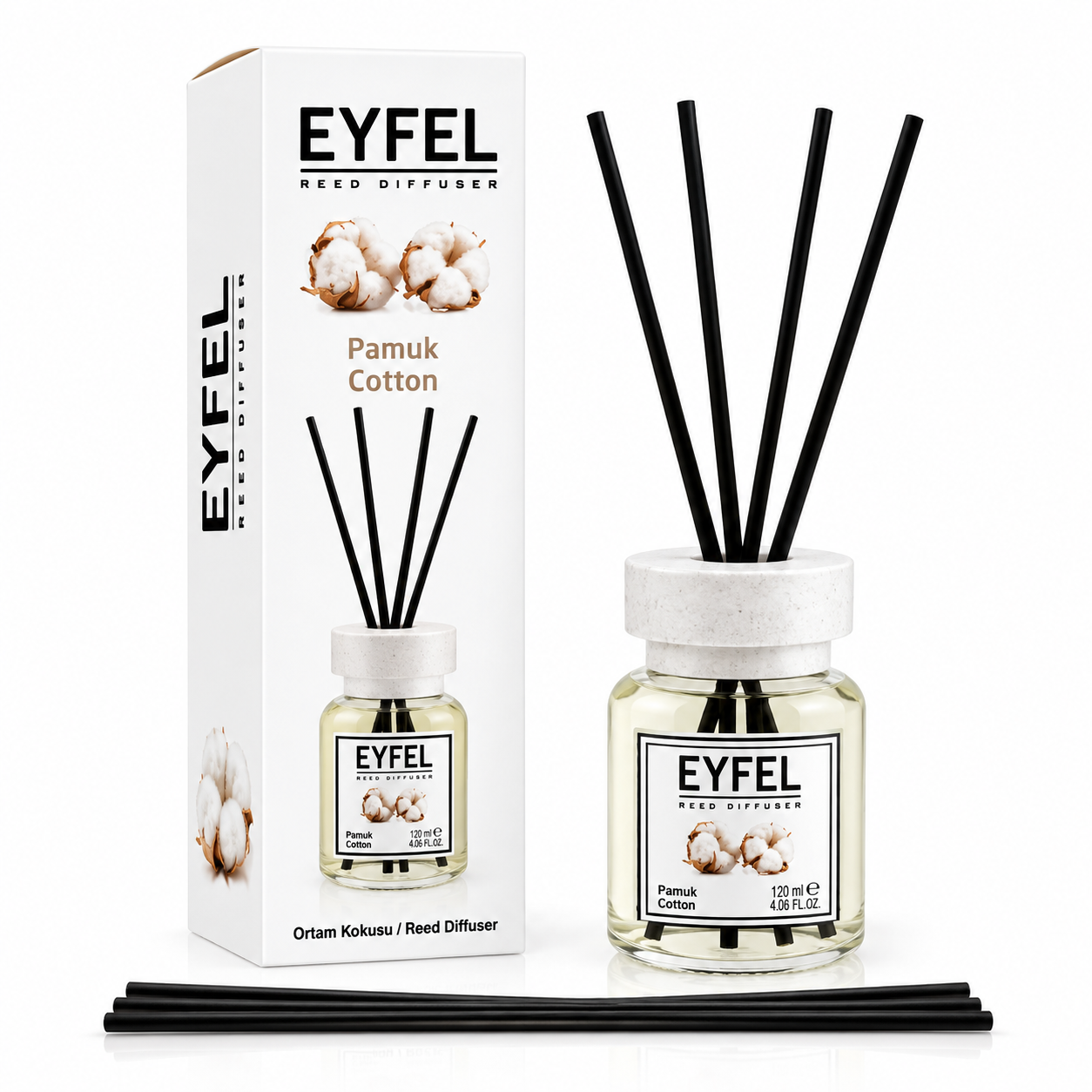 خوشبوکننده ایفل 120 میل خارجی رایحه گل پنبه  EYFEL Cotton