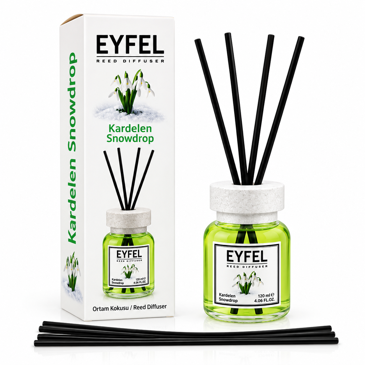 خوشبوکننده ایفل 120 میل خارجی رایحه گل برفی  EYFEL Snowdrop