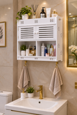 باکس کابینتی نیمه درب PVC نانو ضدآب کابینت دیواری حمام و سرویس بهداشتی
